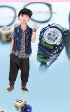 Sport Digital Watch for Kids Waterproof Luminous Children's Electronic LED Watch Fashion Multi-function Week Display Kids Watch