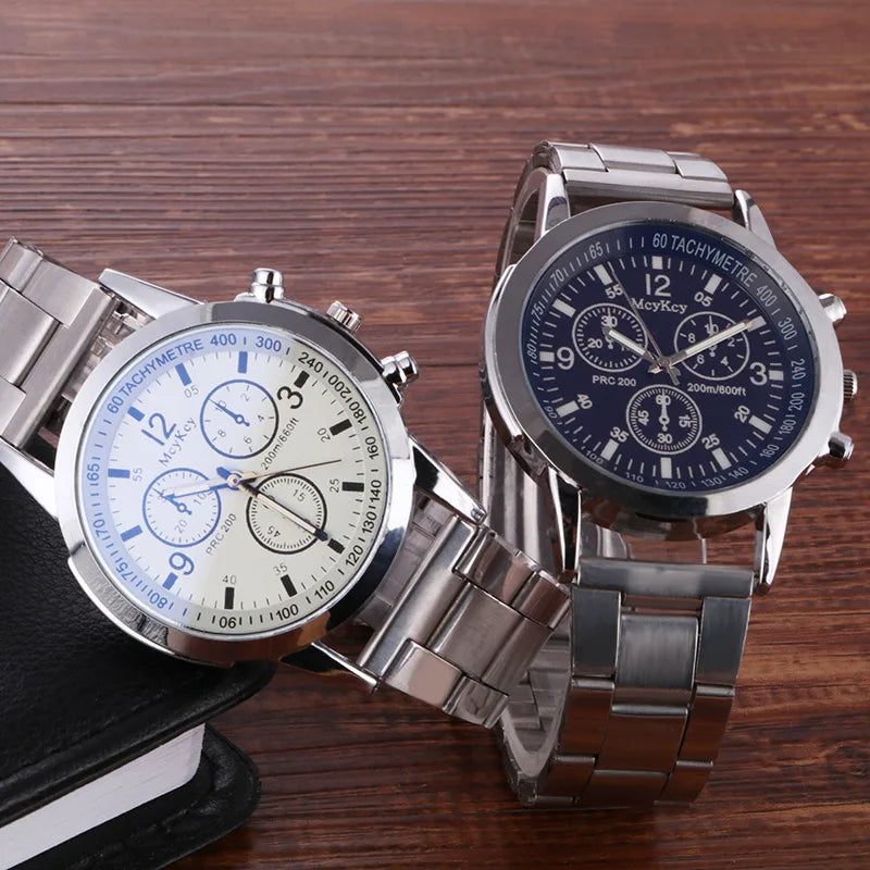 New Men Watches Luxury Band Round Watch Fashion Blu-ray Roman Watch for Man Relojes Para Hombre שעון ספורט Часы Мужские Наручные