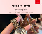 Fashion Couple Watches Stainless Steel Strap Analog Quartz Wristwatches His & Hers Matching Timepieces for Couples