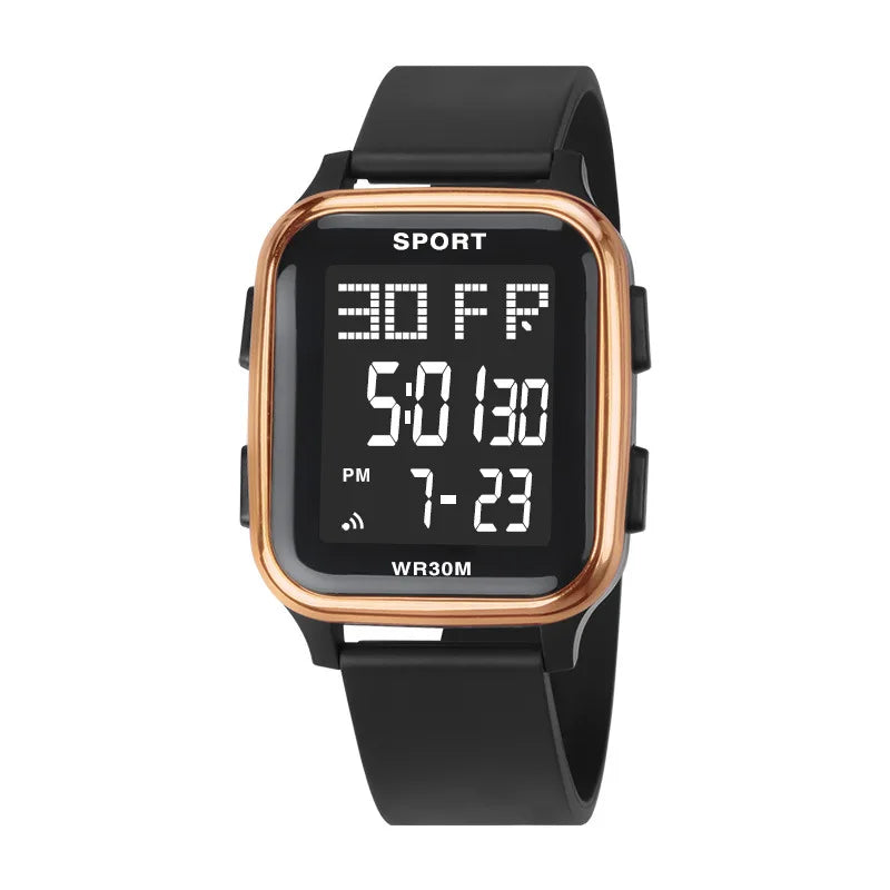 Sports Watches for Men Waterproof Multifunction Electronic Watch Ultra-thin Men's LED Digital Wristwatch for Man Student Gift