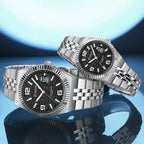 CURREN Couple Watches Waterproof Luminous Wristwatch for Lover Date Men‘s and Women's Wristwatch Simple Fashion