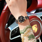 POEDAGAR Top Fashion Elegant Watch For Woman Week Date High Quality Waterproof Ladies Quartz Watch Stainless Steel Women Watches