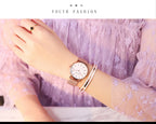 Women Watch Top Brand Dropshipping Japan Quartz Movement 36mm Rose Gold Waterproof Fashionable Nordic Minimalist Ladies Watches