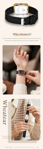 OLEVS 7089 Quartz Wristwatches Gift Box Set Women's Watches Fashion Strap Strap Waterproof Auto Date Simple Elegant Ladies Watch