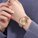 Women Watch Top Brand Dropshipping Japan Quartz Movement 36mm Rose Gold Waterproof Fashionable Nordic Minimalist Ladies Watches
