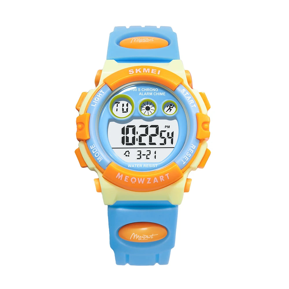 SKMEI Wristwatch For Boys Girl 5Bar Waterproof Kidss Children's Watch Luminous Display Sports Electronics Watch Relogio Infantil