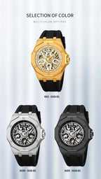 SKMEI M036 Movement Mens Casual Alloy Watches Movement Waterproof Mens Wristwatches Week Display Male Clock Luxury Mechanical