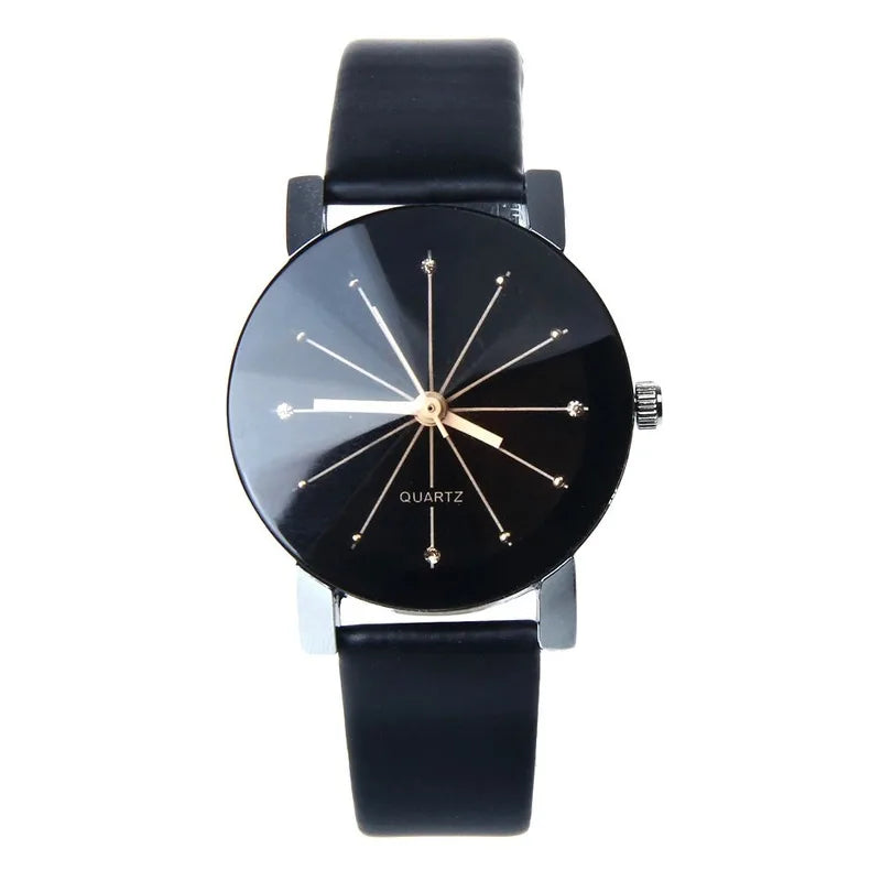 Couple Lover Watches Quartz Dial Clock PU Leather WristWatch Relojes Watch Women Men Fashion Luxury Relogio Feminino Saat