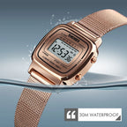SKMEI Women Sports Watch Top Brands Luxury Waterproof Ladies Watches Small Dial Digital Wristwatch and Bracelet Relogio Feminino