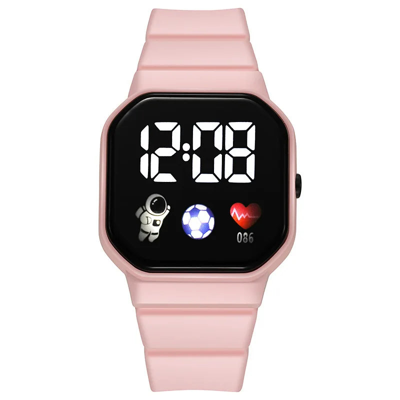 Kids Watch Sport LED Digital Watches Spaceman Silicone Strap Waterproof Electronic Wristwatch for Children Boys Girls Gifts