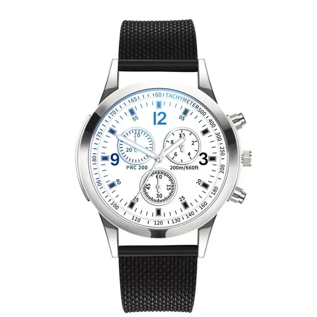 New Men Watches Luxury Band Round Watch Fashion Blu-ray Roman Watch for Man Relojes Para Hombre שעון ספורט Часы Мужские Наручные