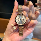 Fashion Couple Watches Stainless Steel Strap Analog Quartz Wristwatches His & Hers Matching Timepieces for Couples