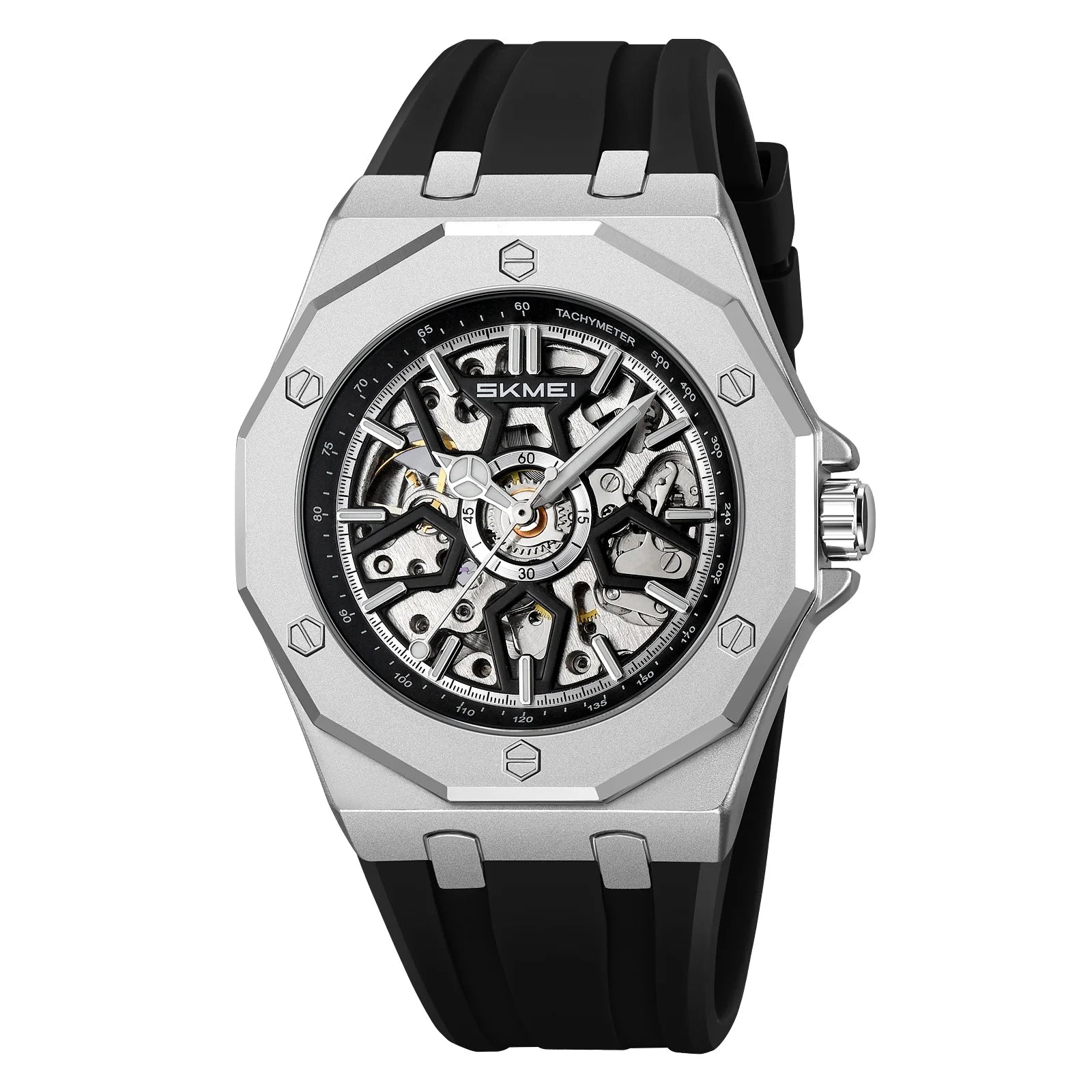SKMEI M036 Movement Mens Casual Alloy Watches Movement Waterproof Mens Wristwatches Week Display Male Clock Luxury Mechanical