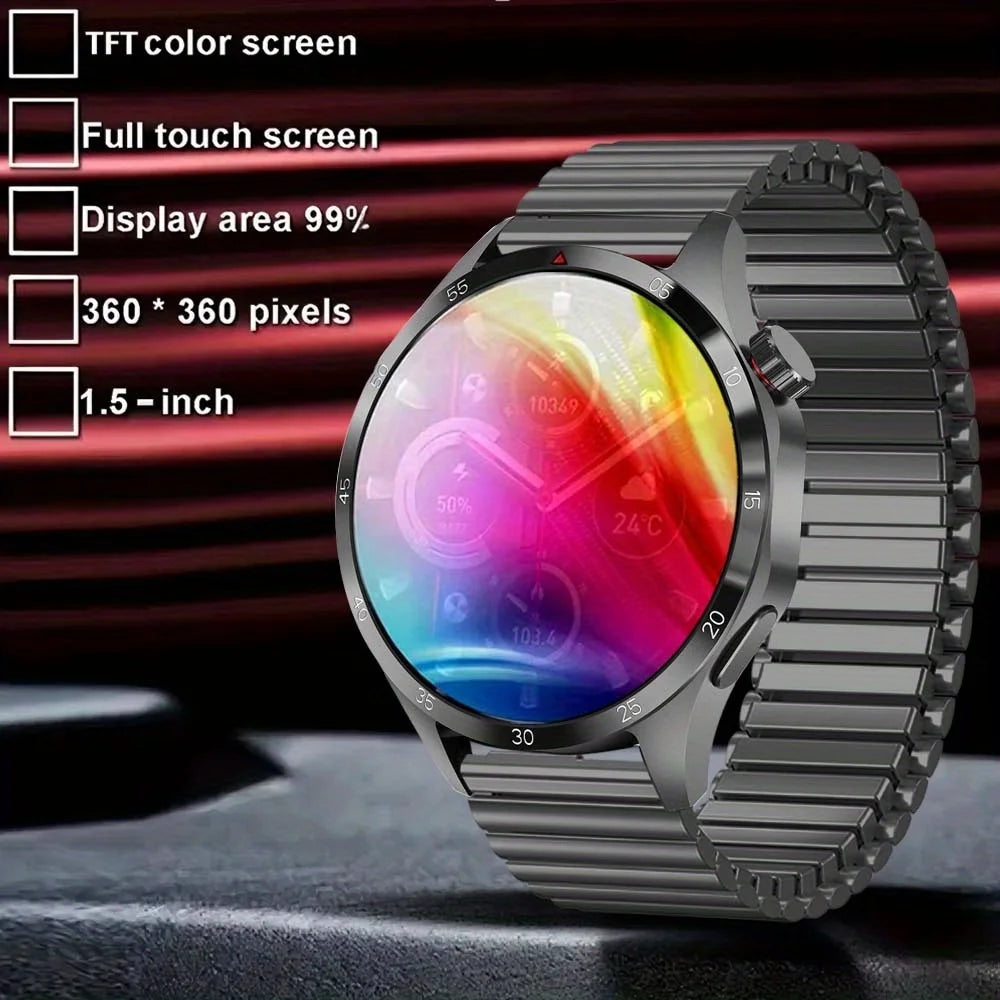 Smart Watch, 1.5-inch Touch Screen, Stylish Elastic Strap, Sports Tracking, with Call Reminder/Message Reminder/Alarm Reminder