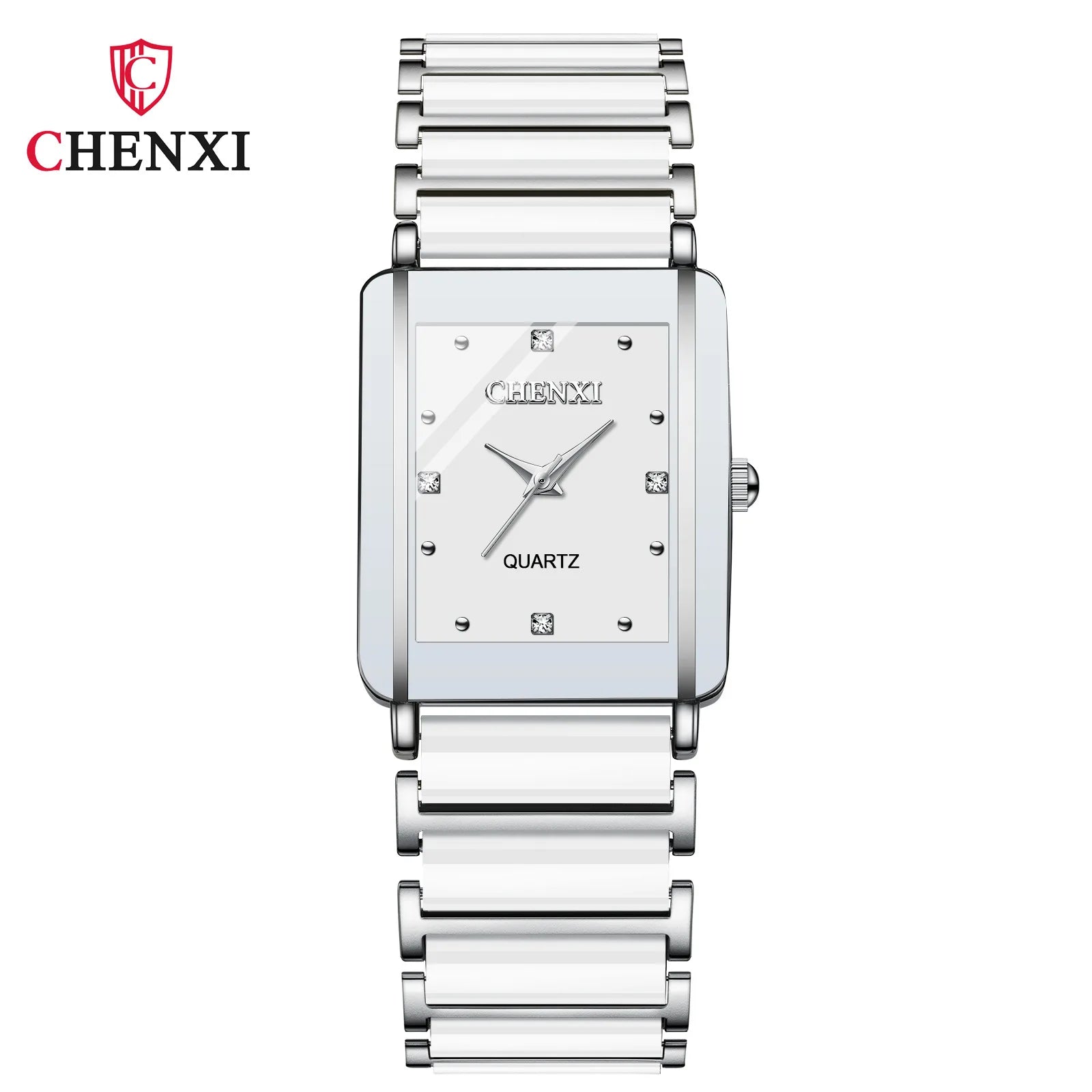 CHENXI 104A Waterproof Top Brand Luxury couple watches Watch for Women Men With Simulated-Ceramics Strap relojes para damas