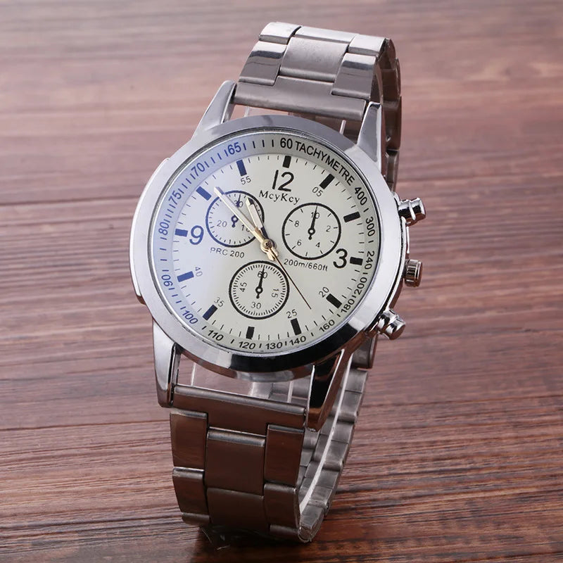 New Men Watches Luxury Band Round Watch Fashion Blu-ray Roman Watch for Man Relojes Para Hombre שעון ספורט Часы Мужские Наручные