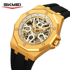 SKMEI M036 Movement Mens Casual Alloy Watches Movement Waterproof Mens Wristwatches Week Display Male Clock Luxury Mechanical