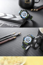 Sport Digital Watch for Kids Waterproof Luminous Children's Electronic LED Watch Fashion Multi-function Week Display Kids Watch