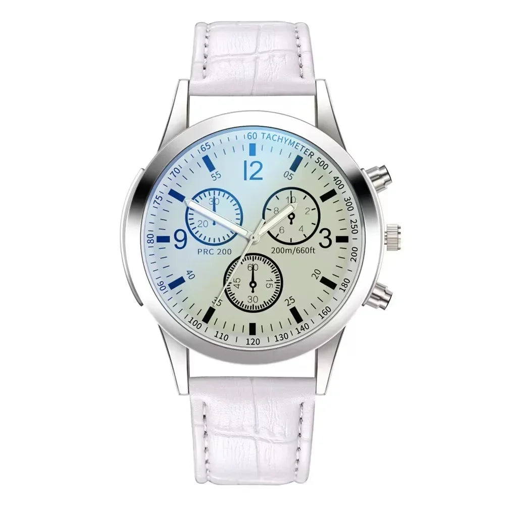 New Men Watches Luxury Band Round Watch Fashion Blu-ray Roman Watch for Man Relojes Para Hombre שעון ספורט Часы Мужские Наручные