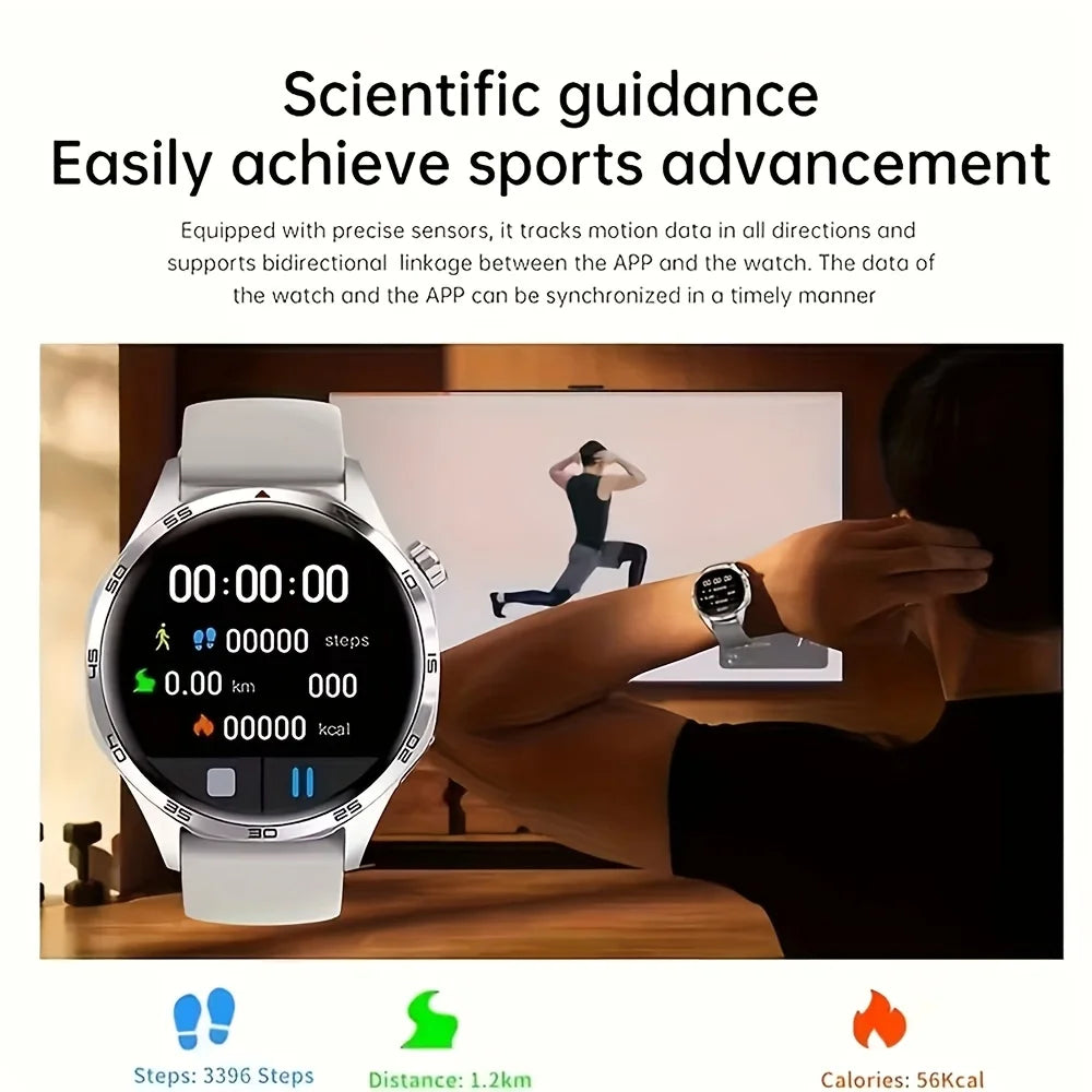 Smart Watch, 1.5-inch Touch Screen, Stylish Elastic Strap, Sports Tracking, with Call Reminder/Message Reminder/Alarm Reminder