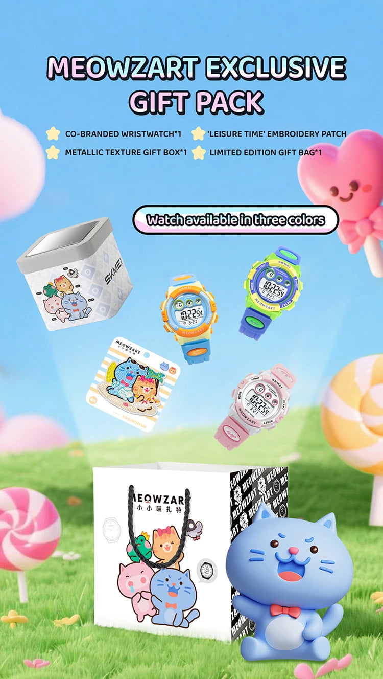 SKMEI Wristwatch For Boys Girl 5Bar Waterproof Kidss Children's Watch Luminous Display Sports Electronics Watch Relogio Infantil