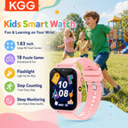 Kids Smart Watch 1.83" HD Screen Built-in 18 Games HD Camera Flashlight Sleep Monitor Alarm Clock Children Gift for Boys & Girls