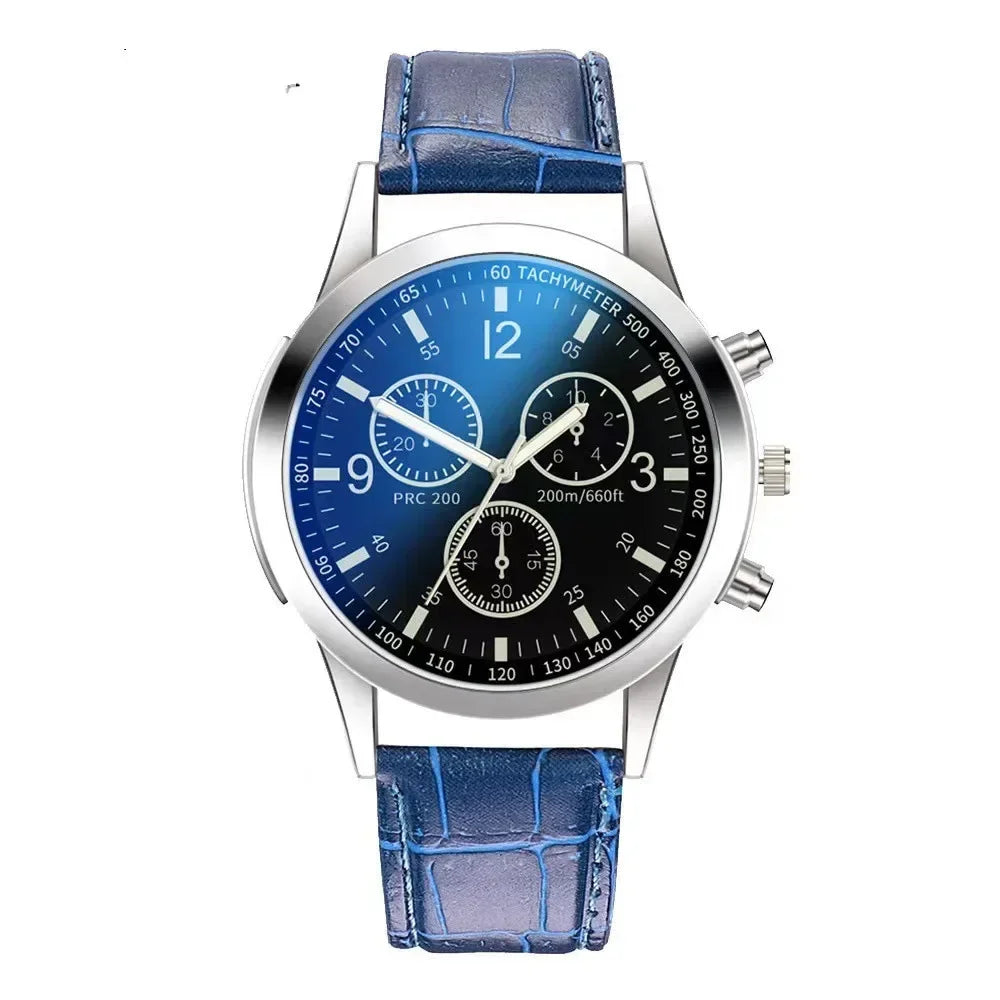 New Men Watches Luxury Band Round Watch Fashion Blu-ray Roman Watch for Man Relojes Para Hombre שעון ספורט Часы Мужские Наручные