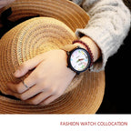 Women Watches Fashion Casual Big Number Analog Watches for Woman Leather Band Ladies Quartz Wristwatches relogio feminino